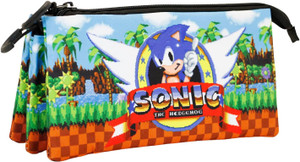 Sonic The Hedgehog Rings Triple Pencil Case