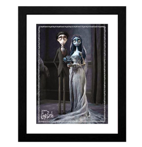 Corpse Bride Emily & Victor Framed Print