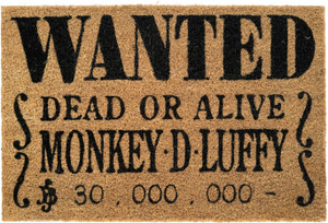 One Piece Wanted Door Mat