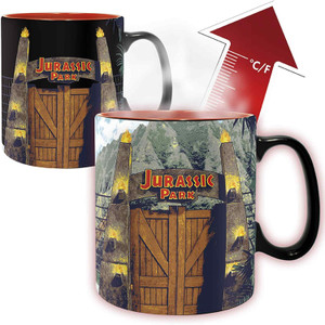 Jurassic Park Gates Heat Changing Mug