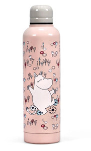Moomin Pink Metal Water Bottle