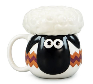 Shaun The Sheep Shaped Mug With Lid
