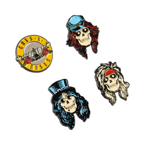 Guns N Roses Set of 4 Pin Badges