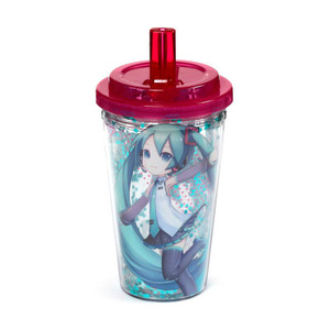 Hatsune Miku Double Walled Cup And Straw