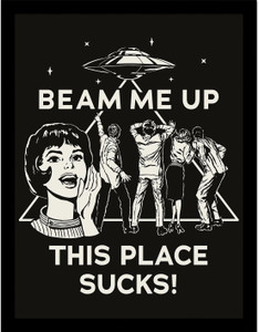 Stranger Things This Place Sucks Framed Print