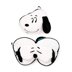 Snoopy Travel Pillow and Eye Mask