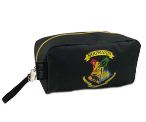 Harry Potter Hogwarts Crest Black Wash Bag