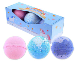 Set of 3 Unicorn Bath Bombs