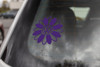 VW Daisy Vinyl Decal Purple
