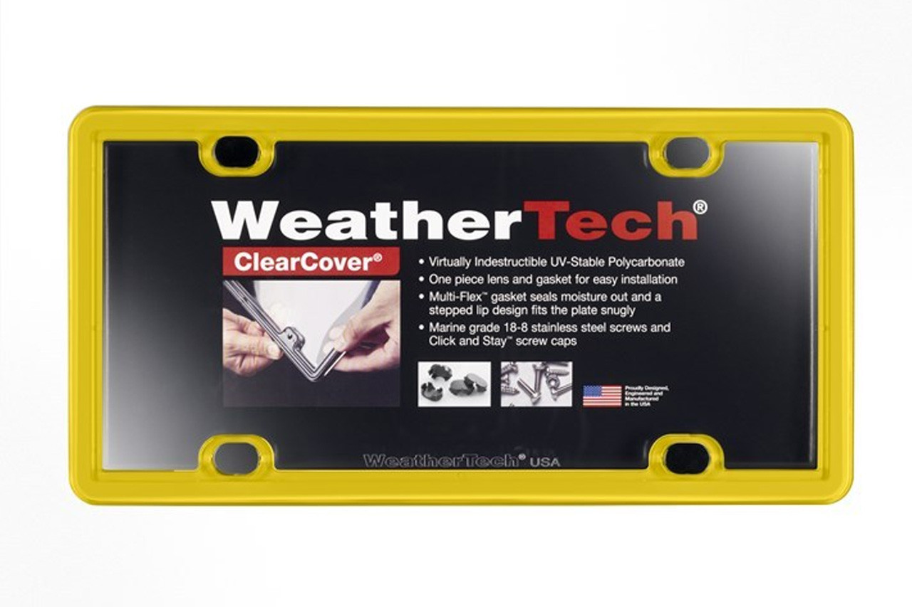 Yellow WeatherTech License Plate Frame