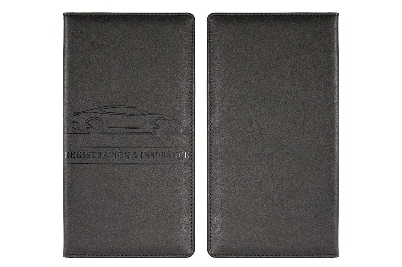 Insurance and Registration Holder Black