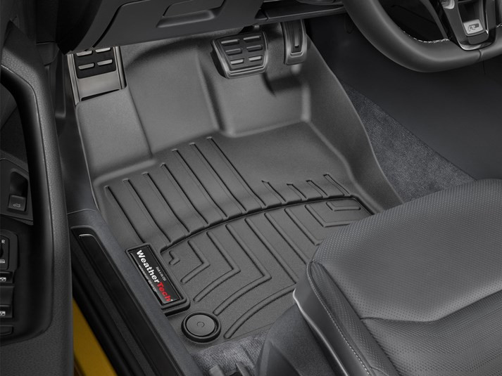FSW Heavy Duty 3mm Rubber Floor Mats – Fits VW Arteon 2017-Onwards, 4-Piece Set With Clips, Black
