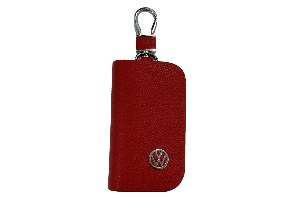 Volkswagen New Flip Key Premium Metal Alloy Keycase with Holder & Rope Chain