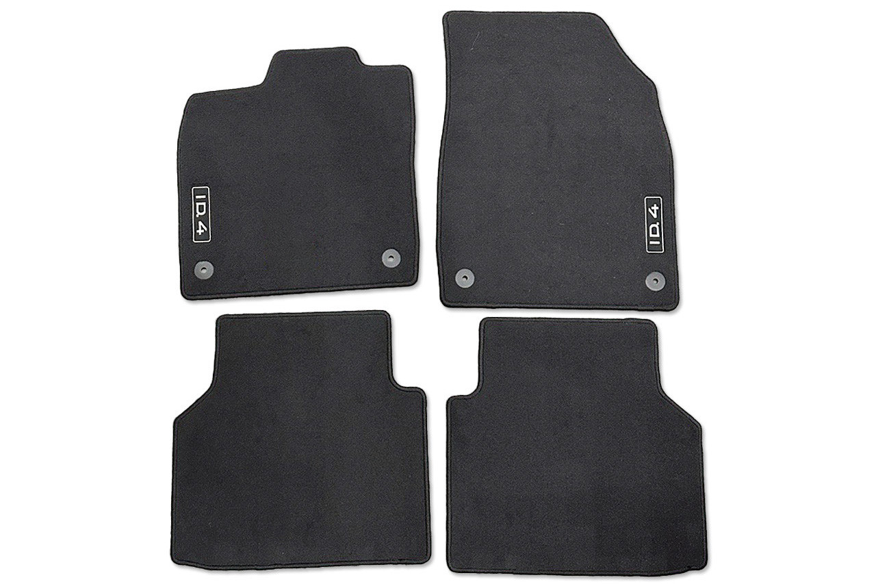 Original VW ID.4 Velour Floor Mats Carpets Premium 4pcs Set