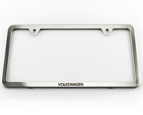 VW Polished License Plate Frame | VW Accessories Shop