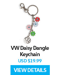 VW Daisy Dangle Keychain