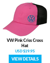 VW Pink Criss Cross Hat