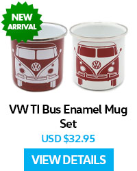 VW TI Bus Enamel Mug Set