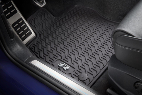 Rubber store car mats