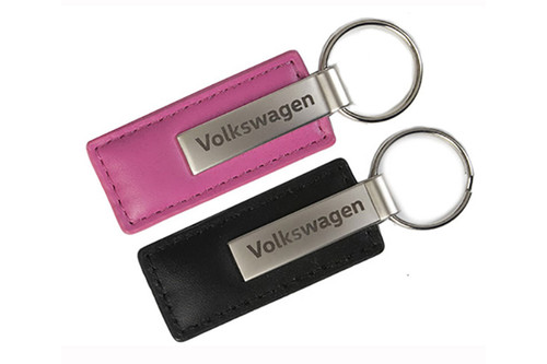 VW Leather Classic Keychain | VW Accessories Shop