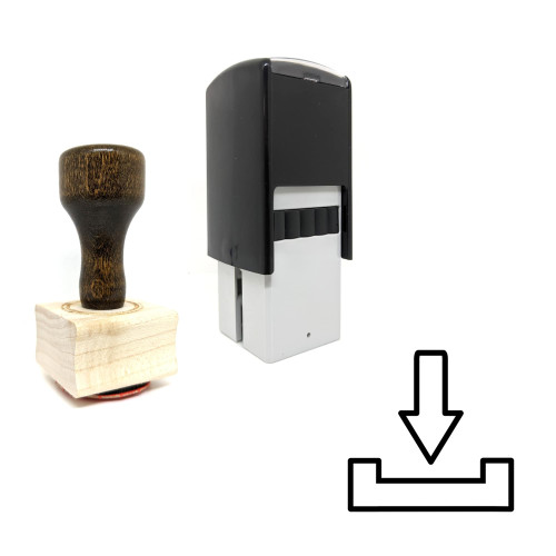 "Download Data" rubber stamp with 3 sample imprints of the image