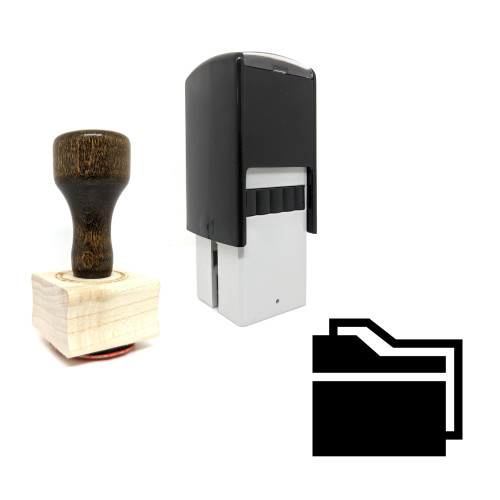 "COPY FOLDER" rubber stamp with 3 sample imprints of the image