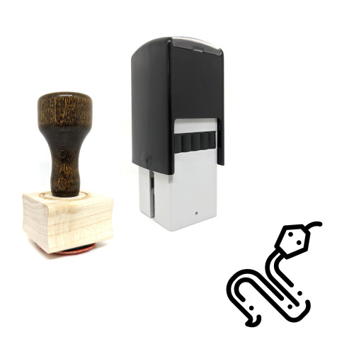 "Animal" rubber stamp with 3 sample imprints of the image