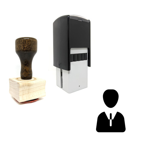 "Employee" rubber stamp with 3 sample imprints of the image