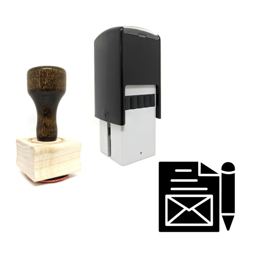 "Branding" rubber stamp with 3 sample imprints of the image