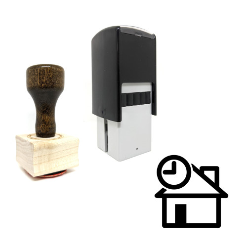 "Delay" rubber stamp with 3 sample imprints of the image