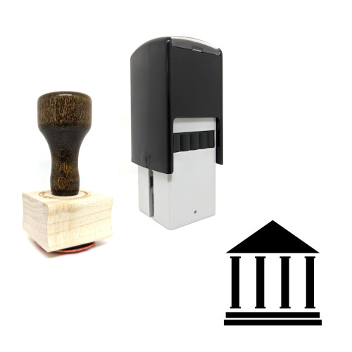 "Court" rubber stamp with 3 sample imprints of the image