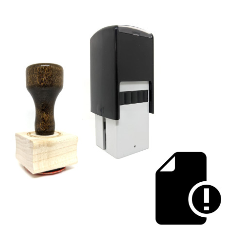 "Document Error" rubber stamp with 3 sample imprints of the image