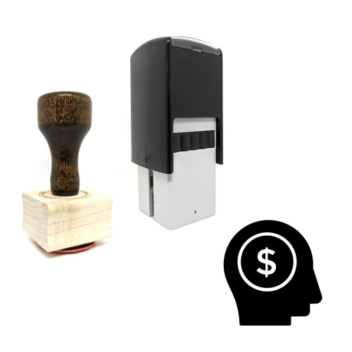 "Business Thinking" rubber stamp with 3 sample imprints of the image