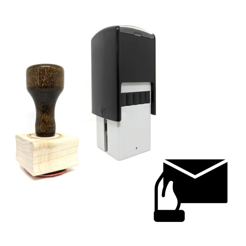 "Letter Post" rubber stamp with 3 sample imprints of the image