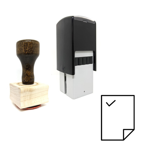 "Verified Document" rubber stamp with 3 sample imprints of the image