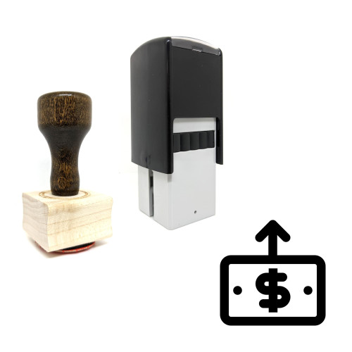 "Cash Deposit" rubber stamp with 3 sample imprints of the image