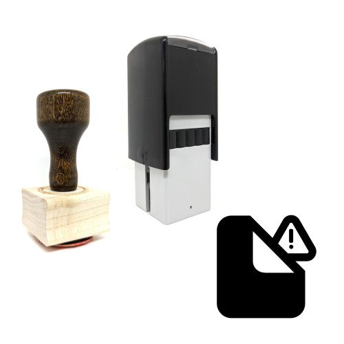 "File Error" rubber stamp with 3 sample imprints of the image