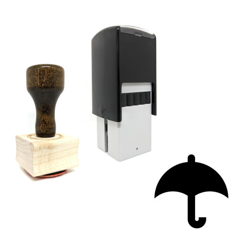 "Unbrella" rubber stamp with 3 sample imprints of the image