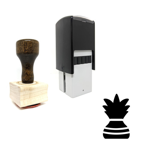 "Aspidistra Elatior" rubber stamp with 3 sample imprints of the image