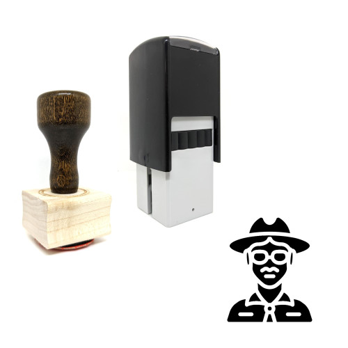 "Sheriff" rubber stamp with 3 sample imprints of the image