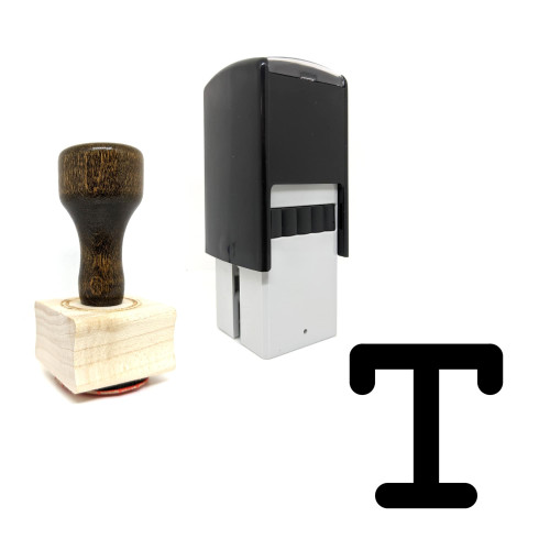 "Type" rubber stamp with 3 sample imprints of the image