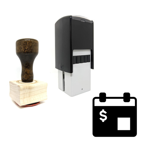 "Payment Due" rubber stamp with 3 sample imprints of the image