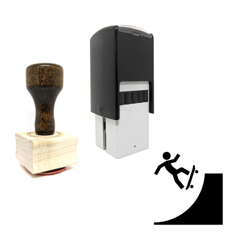 "Skate Park" rubber stamp with 3 sample imprints of the image