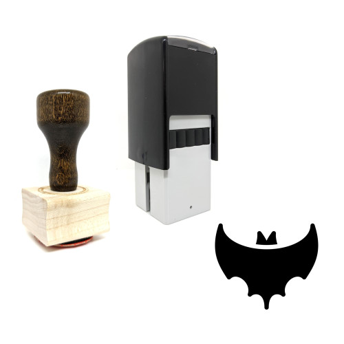 "Bat" rubber stamp with 3 sample imprints of the image