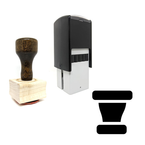 "Pipe Reducer" rubber stamp with 3 sample imprints of the image