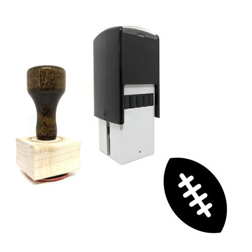 "American Footbal" rubber stamp with 3 sample imprints of the image