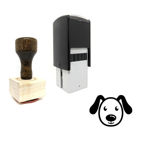 "Animal" rubber stamp with 3 sample imprints of the image