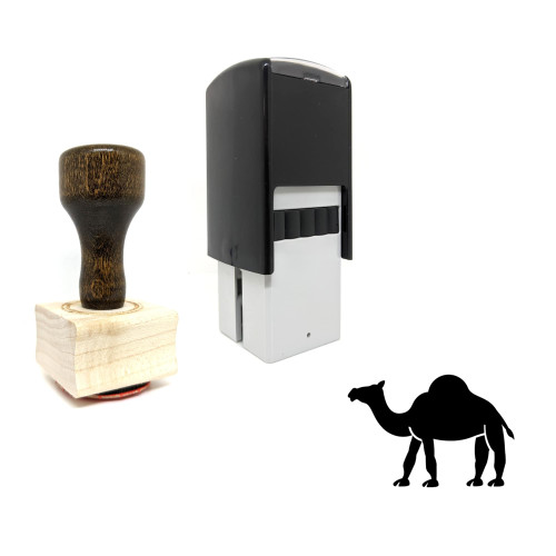 "Camel" rubber stamp with 3 sample imprints of the image