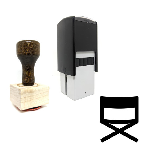"Director Chair" rubber stamp with 3 sample imprints of the image