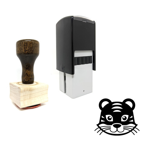 "Animal" rubber stamp with 3 sample imprints of the image